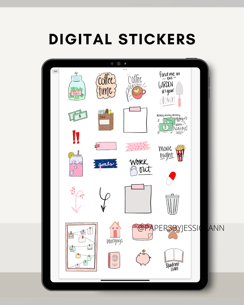 planner stickers digital stickerbook