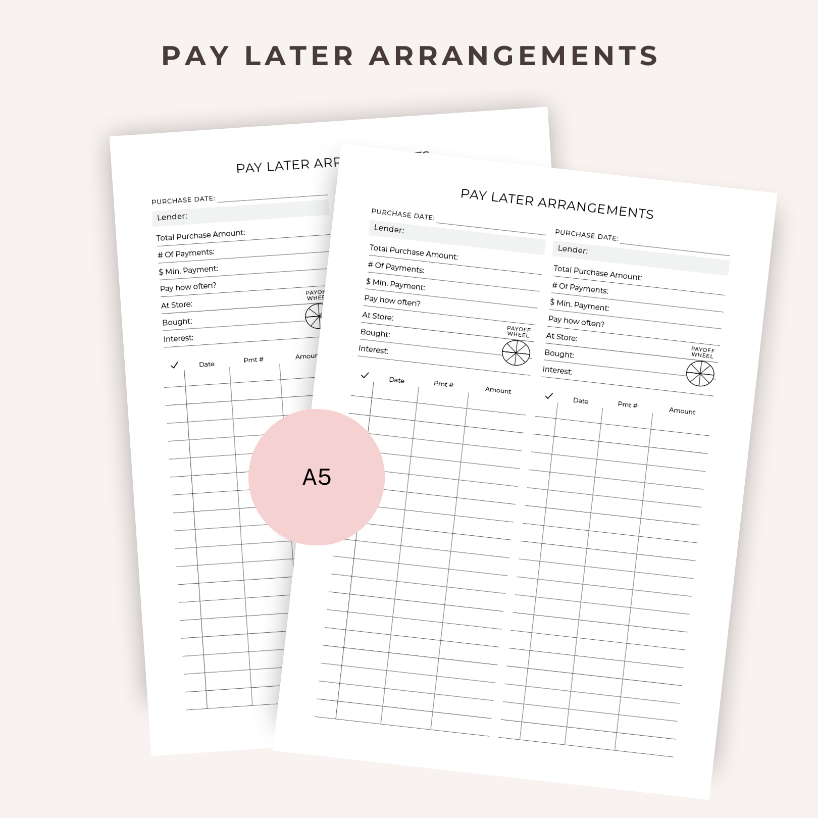 Pay later Arrangements