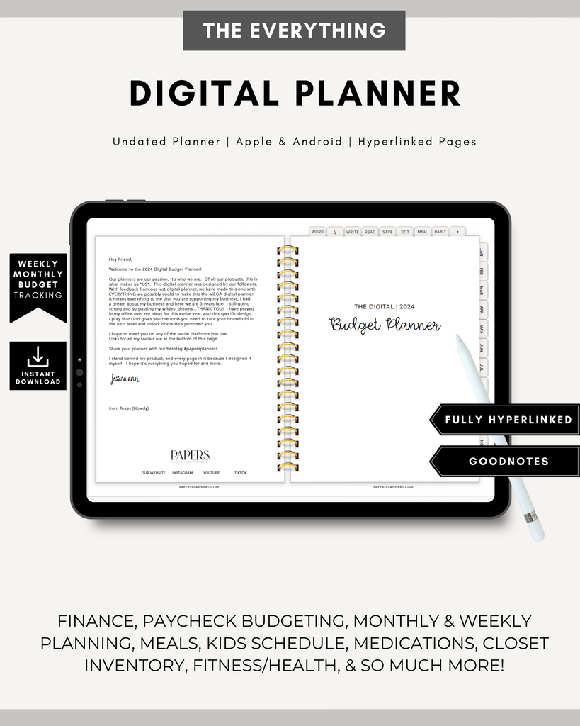digital planner, digital, planner, goodnotes planner