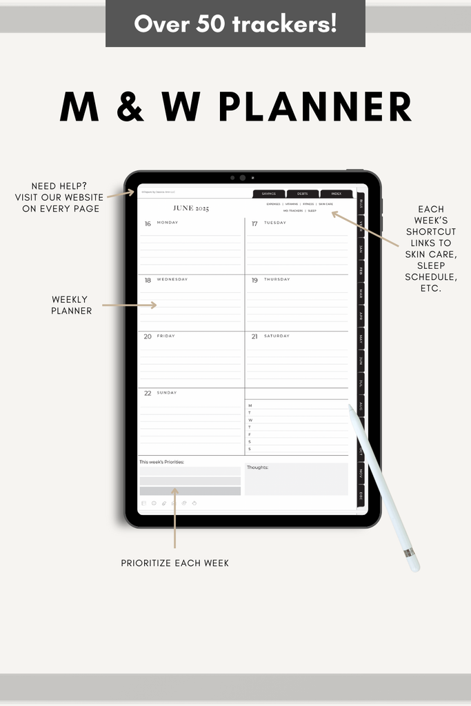 weekly planner digital